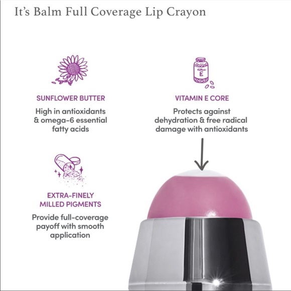 🌿 Julep It's Balm Full Coverage Lip Crayon (Nectar Pink Creme) - Picture 8 of 8